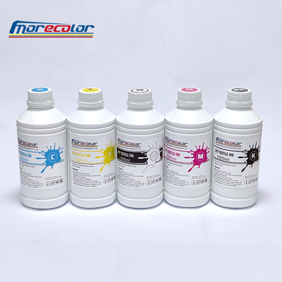 XP600のための500ml DTFの印刷インキCMYKW色4720 I3200白熱プリンターDtfの移動